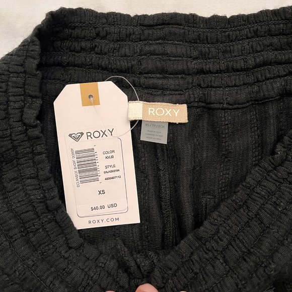 NWT Roxy Oceanside Dobby Shorts XS Black - Picture 4 of 4